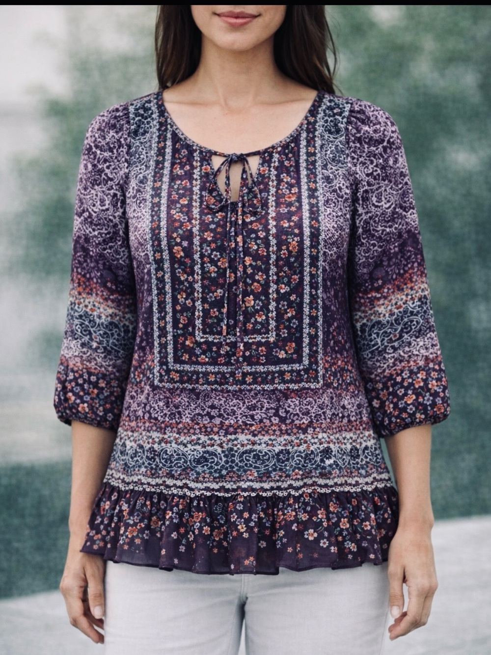Unity sheer boho top